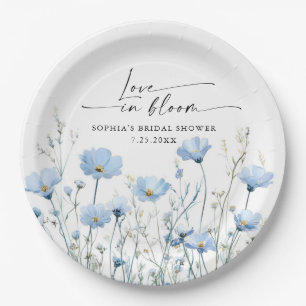 Pratos de Papel para Chá de Noiva Love In Bloom Az