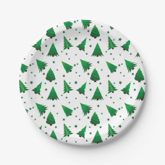 Pratos de Papel para Férias de Natal (Frente)