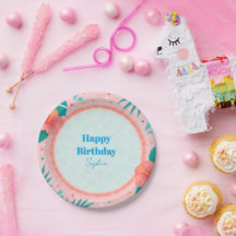 Pratos de papel para festa de aniversário com tema