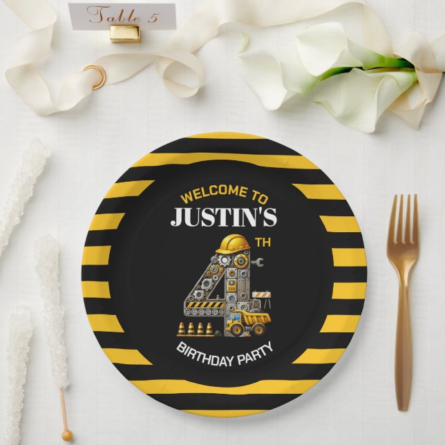 Pratos de papel para festa de aniversário de 4 ano (Casamento)