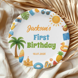 Pratos de Papel para Festa de Aniversário de Verão