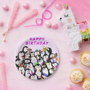 Pratos de Papel para Festa de Aniversário Felizes