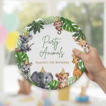 Pratos de papel para festa de aniversário infantil