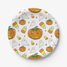 Pratos de Papel para Festa de Halloween