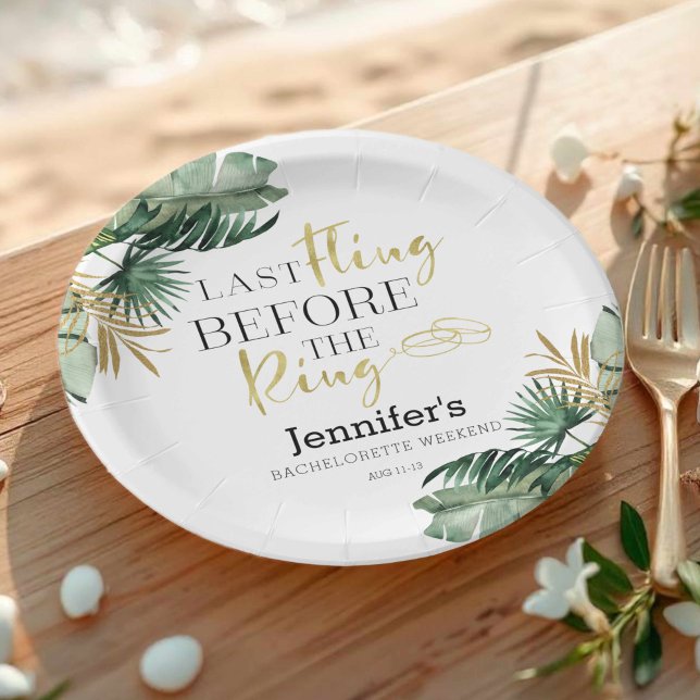 Pratos de papel para fim de semana de despedida de (Criador carregado)