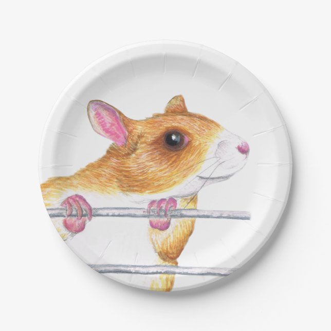 pratos de papel para ratos felizes (Frente)