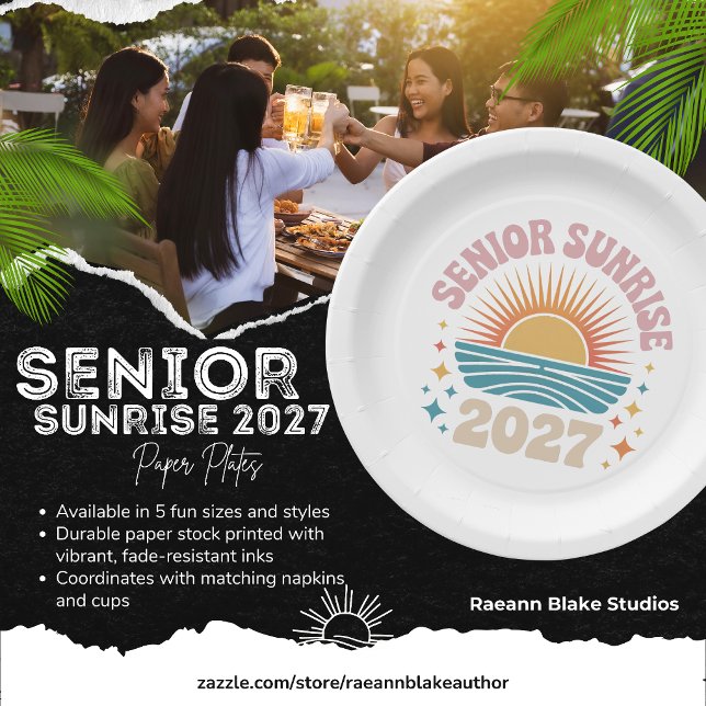 Pratos de Papel para Sobremesa Senior Sunrise 2027 (Criador carregado)