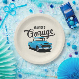 Pratos de Papel Personalizados de Caminhão Vintage