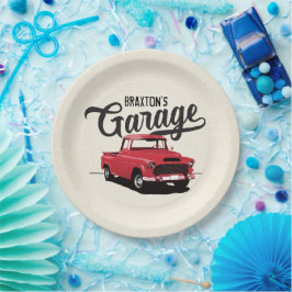 Pratos de Papel Personalizados de Caminhão Vintage