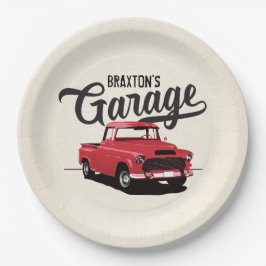 Pratos de Papel Personalizados de Caminhão Vintage