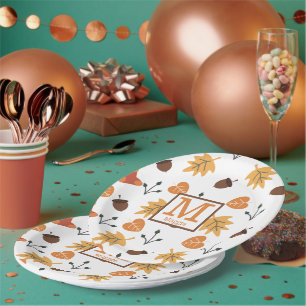 Pratos de Papel Personalizados de Outono