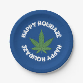 Pratos de Papel Personalizados Feliz Holidaze