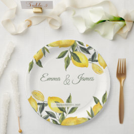 Pratos de Papel Personalizados Limão Itália Casame