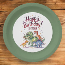 Pratos de papel personalizados para aniversário de