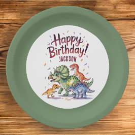Pratos de papel personalizados para aniversário de