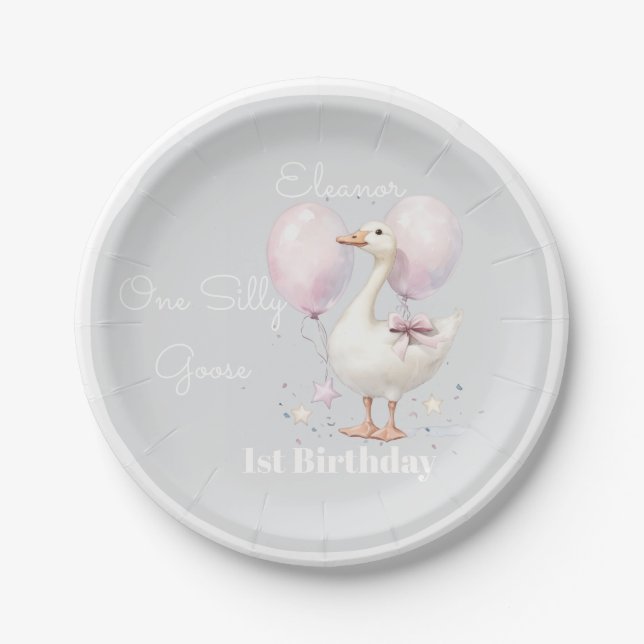 Pratos de papel personalizados para decoração de f (Frente)