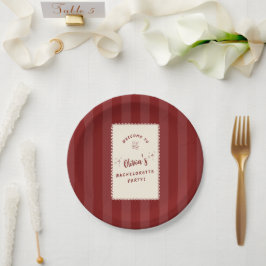Pratos de papel personalizados para despedida de s