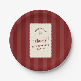 Pratos de papel personalizados para despedida de s