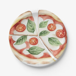 Pratos de Papel Pizza Divertidos