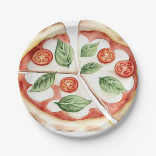 Pratos de Papel Pizza Divertidos