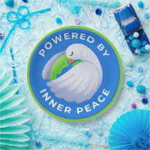 Pratos de Papel Pombo da Paz - Impulsionado pela P