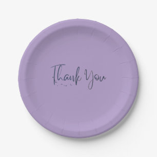 Pratos de papel simples roxo claro para piquenique