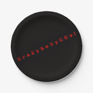 Pratos de papel temáticos Black CrazySexyCool
