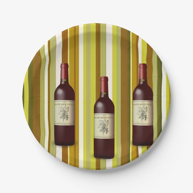 Pratos de papel Vinho (Frente)