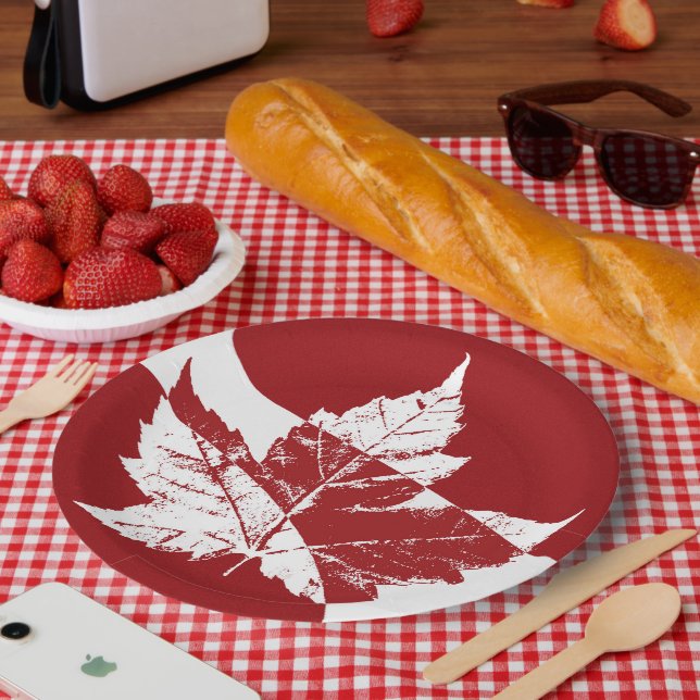 Pratos do Dia do Canadá Folha de Bordo Canadá Prat (Piquenique)