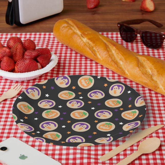 Pratos do Festa de Cookies do Halloween (Piquenique)