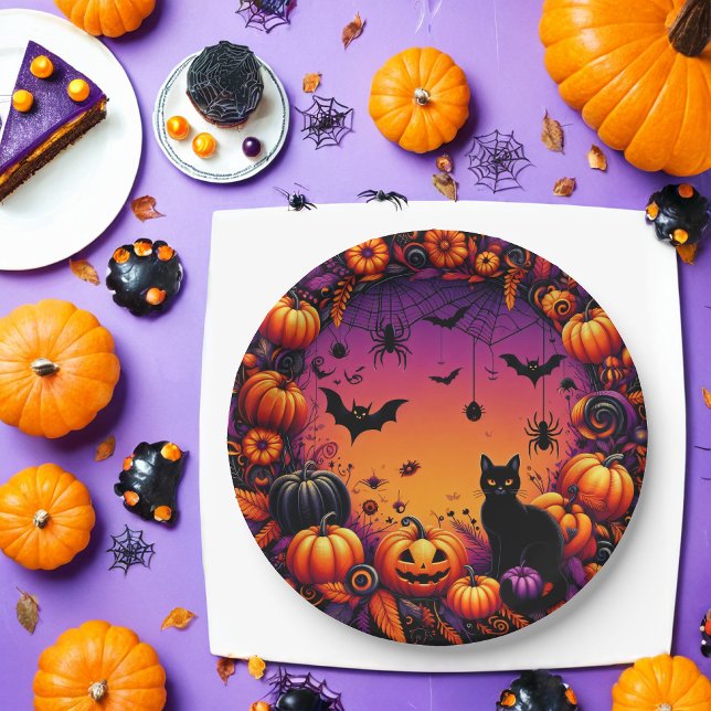 Pratos do Halloween: Design festivo e assustador (Criador carregado)