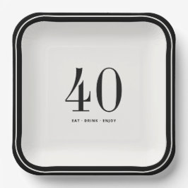 Pratos Minimalistas Personalizados, Aniversário Pr
