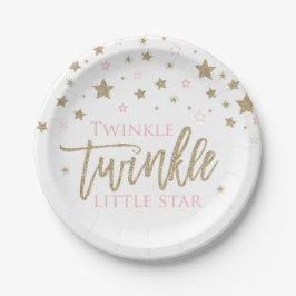 Pratos para Chá de Bebê Twinkle Twinkle Little Sta