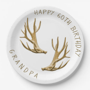 Pratos Personalizados de Aniversário de Caçador co