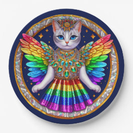 Pratos | Rainbow Pride Cat Fairy Angel Party