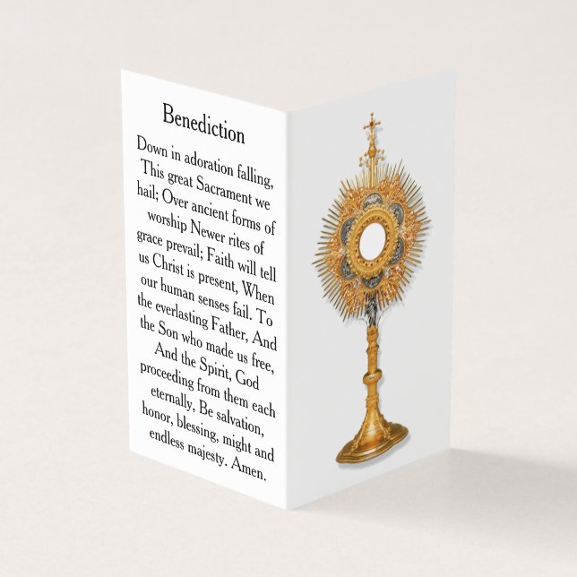Pray During Eucharistic Adoration Card (Exterior)