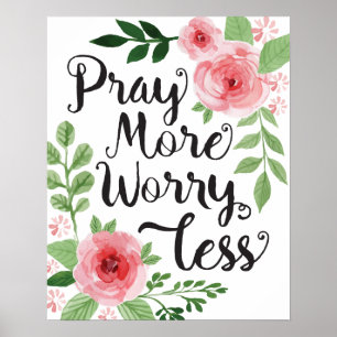 Pray mais preocupação menos impressão da arte