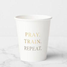 Pray Train Repeat Mug – Christian Fitness Motivati