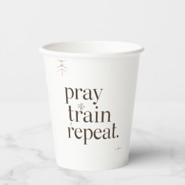 Pray Train Repeat Mug – Christian Fitness Motivati