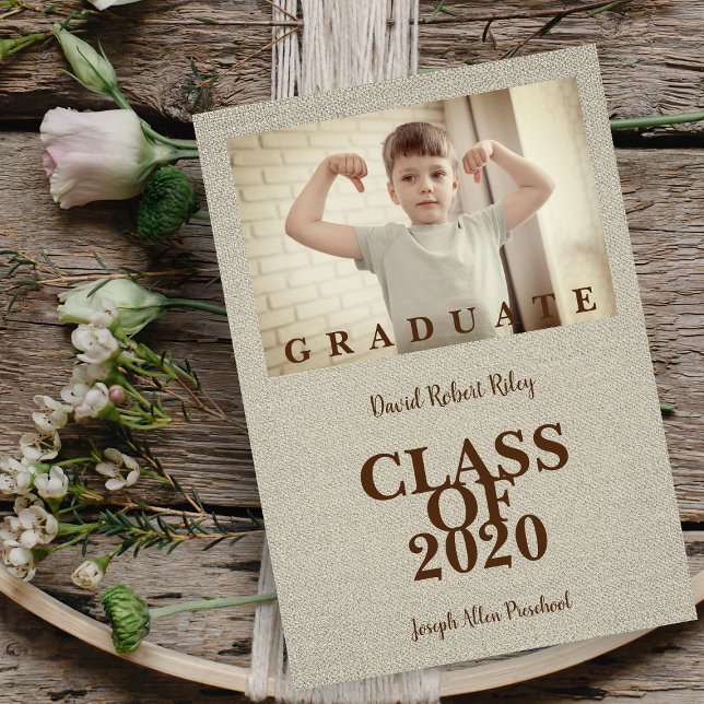 Pre-K Graduation Simple Photo Shandy Textile (Criador carregado)