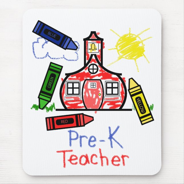 Pre professor Mousepad de K - escola & pastéis (Frente)