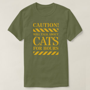 Precaução Falará De Gatos Durante Horas De Camisa