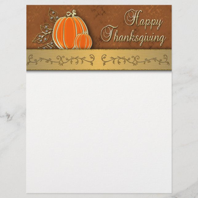 Precioso Dourado Folhas de Bomba de Ação de Graças (Frente)