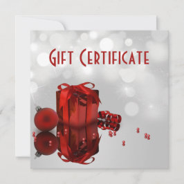 Precioso Natal Presente - Certificado de Presente