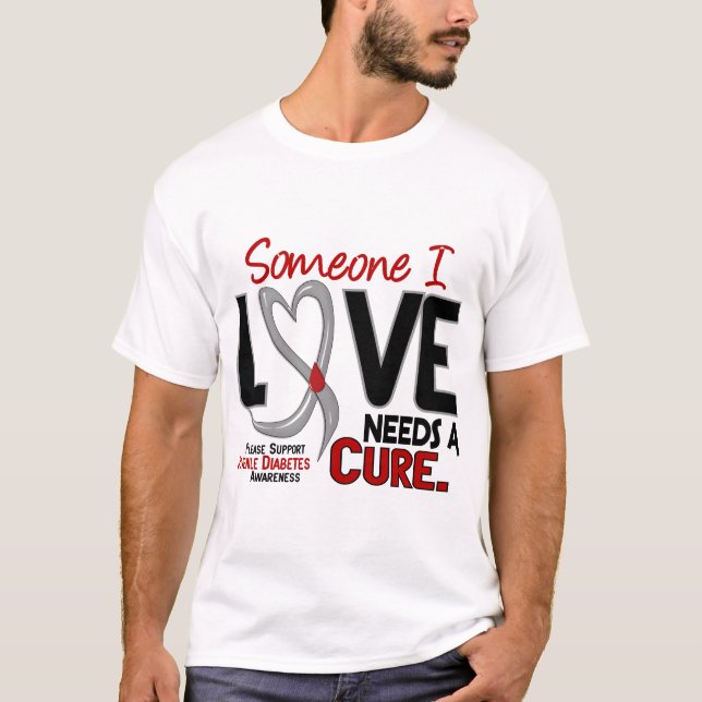 PRECISA t-shirt & presentes de um DIABETES JUVENIL (Frente)