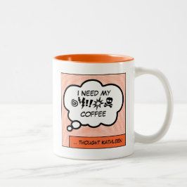 Preciso Da Minha Xícara De Café De Dois Tons