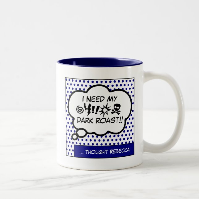 Preciso Da Minha Xícara De Café De Dois Tons (Direita)