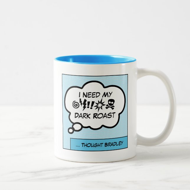 Preciso Da Minha Xícara De Café De Dois Tons (Direita)