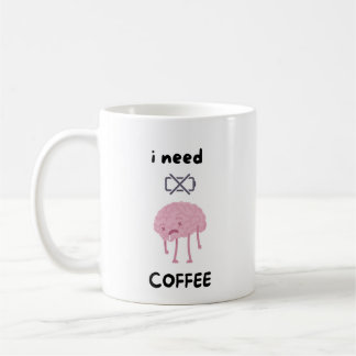 Preciso de Café - Caneca Divertida para Amantes de
