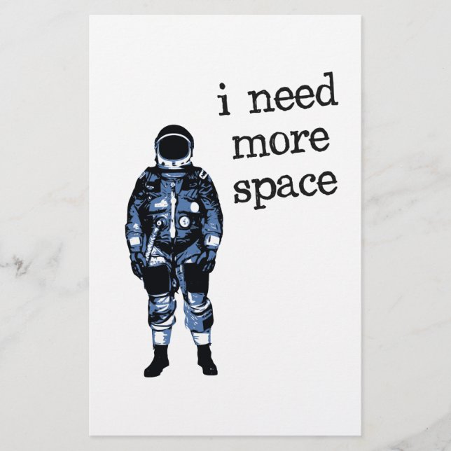 Preciso De Mais Astronauta Espacial (Frente)